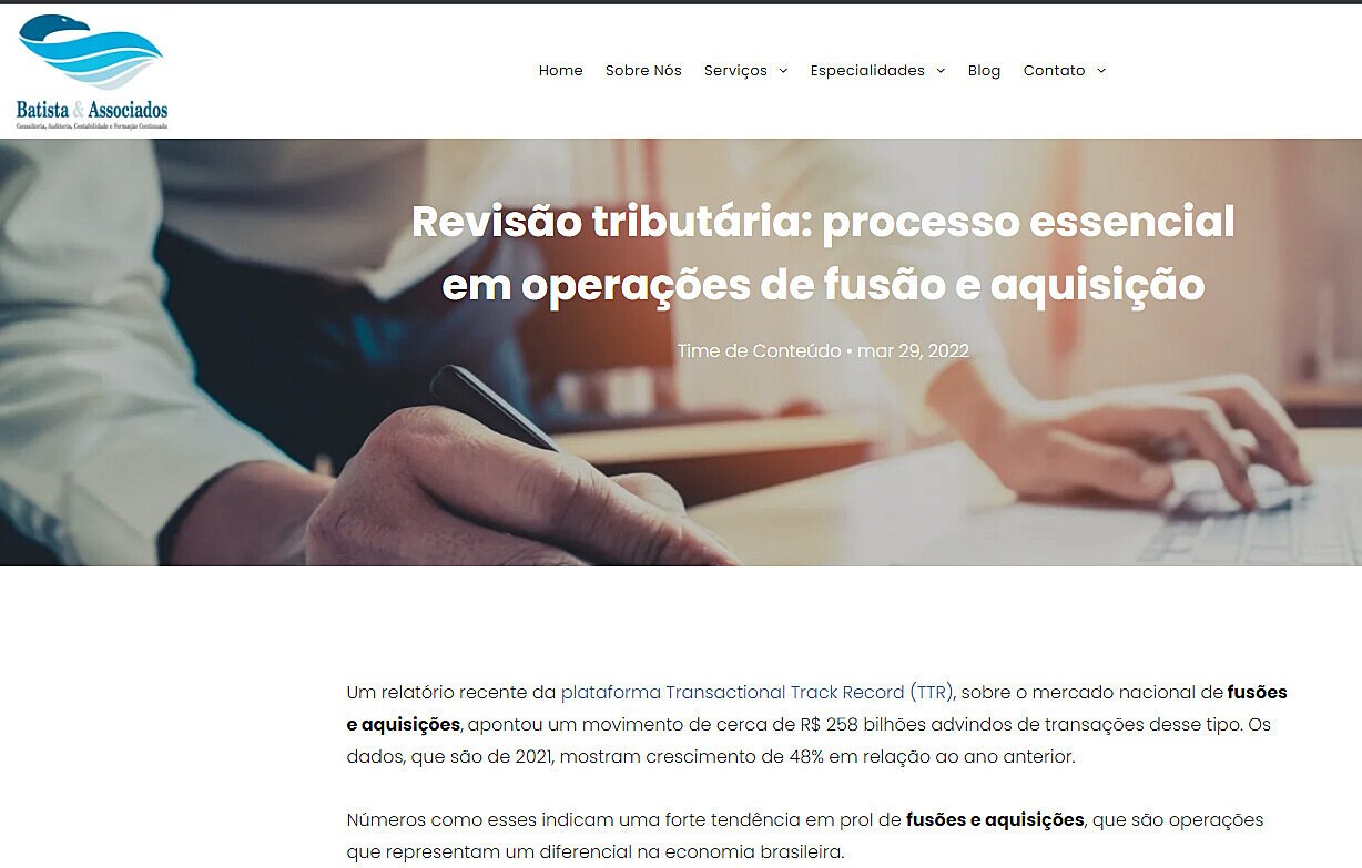 Reviso tributria: processo essencial em operaes de fuso e aquisio